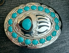 Belt Buckle Buckle Bear Claw Bear Paw Indian Western