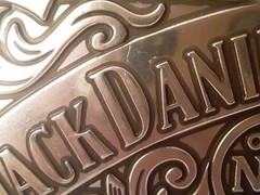 Jack Daniel&rsquo;s Old No.7 2005 Silver Metal Belt Buckle With Rope Style Border