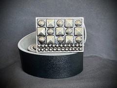Studded Belt Buckle Archive 2007–2009 Industrial Grid Punk OOAK Darren McNeese