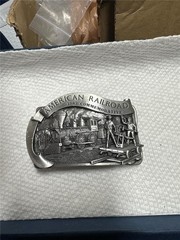 Vintage 1983 American Railroad Commemorative Belt Buckle