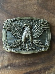 AMERICAN EAGLE Belt Buckle Metal Zinc Alloy Vintage Men Premium Christmas Gift