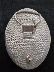 Hand Made S.S.I. Belt Buckle Inlayed Gemstones Southwestern Mosaic design