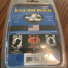 Black Iron Fallen Heroes Police Officers . Belt Buckle