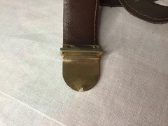 Yacare Industrias Argentinas Belt. Metal Buckle Genuine Alligator Skin 46” x1”