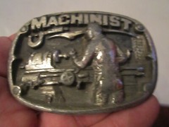 1986 MACHINIST BELT BUCKLE – HEAVY – GW13