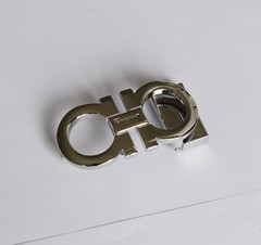 Salvatore Ferragamo Silver Gancini Belt Buckle – Fits Belt Width 1.38&Prime;