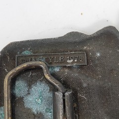 Vintage 1978 In Style Steam Locomotive Train Belt Buckle Brass Made in USA 1142