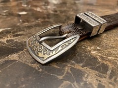 James Reid Sterling Silver 14k Gold Belt buckle Set bolero✅