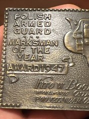 1947 POLISH ARMED GUARD MARKSMAN BELT BUCKLE TIFFANY STUDIO NY – Lewis Chicago