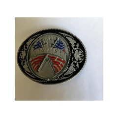 Proud To Be An American USA Pride Belt Buckle