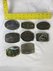 Mixed Lot of 8 pcs Belt Buckles Agriculture, Seeds, Irrigation Etc.