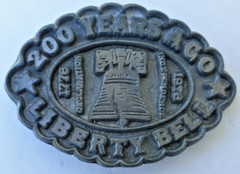 belt buckle 2000 Years Liberty Bell Declaration Independence Bicentennial 1976