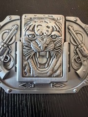 Tiger Guns Western Cowboy Lighter Belt Buckle