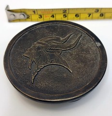 Viking Brass Vintage Belt Buckle – James Lind 1973 – Made in U.S.A.