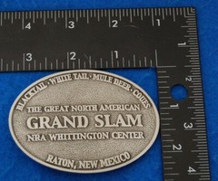 The Great North American Grand Slam NRA Whittington Center Belt Buckle, Complete