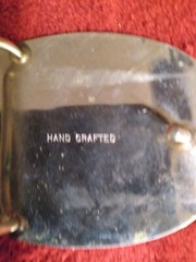 Hand Crafted STAINLESS STEEL BELT BUCKLE WITH BRASS Landing EAGLE