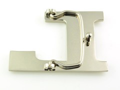 INITIAL « L » METAL STAINLESS STEEL BELT BUCKLE