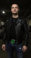 Men Silver Metal Halloween Biker Belt Buckle Skeleton Skulls Gothic Punk Green