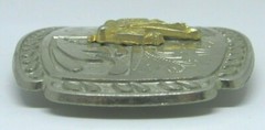 Western Rodeo Themed Cowboy Belt Buckle with Applied Horse Saddle