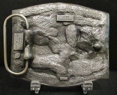 Rocky Mountain Brake Supply Mining Truck Ram Mountains 1995 Belt Buckle 15 Anniv