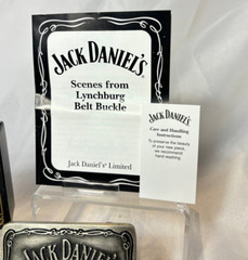 2006 Jack Daniels Belt Buckle Scenes From Lynchburg Tennessee Whiskey In Box