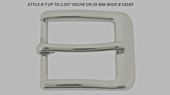Pin Belt Buckles for Men&rsquo;s Fits 1.0″ inch 25mm Belt Watch Anti Allergic Silver