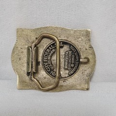 Belt Buckle – 1980 Twin City Federal #LE-1894 « Minnesota Voyageur » brass