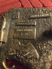 Vintage Southwestern Solid Brass Native American Headdress BELT BUCKLE 3&Prime; x 2.5&Prime;