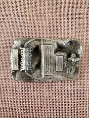 Vintage Siskiyou 1981 Gold Rush Belt Buckle; Arroyo Grande Buckle Co (RF1029)