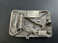 Color Painted American Bald Eagle Belt Buckle – Vintage Siskiyou 1984 B-30 NEW