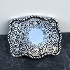 Custom Personalized Belt Buckle Monogrammed Western Buckle for Belts Wide 1.5&Prime;