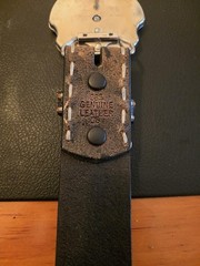 44 Mag 5 Barrel Revolver belt buckle & Belt Size 36 – Preowned
