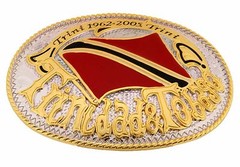 Men New Trinidad Tobago Flag Belt Buckle Caribbean Country Metal Fashion Unisex