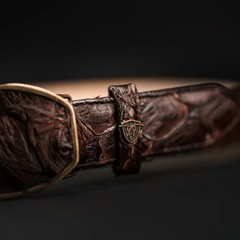 Genuine Exotic Pirarucu Monster Fish Western Belt with Removable Buckle – Brown