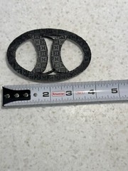 HURLEY Intl Clothing Co Vintage metal cut out logo Belt Buckle , Lead Free!