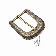 JINBAOSHU 1.5&Prime;(40mm) Belt Buckle Western Cowboy Men 1.5&Prime;(38MM-40MM), Bronze