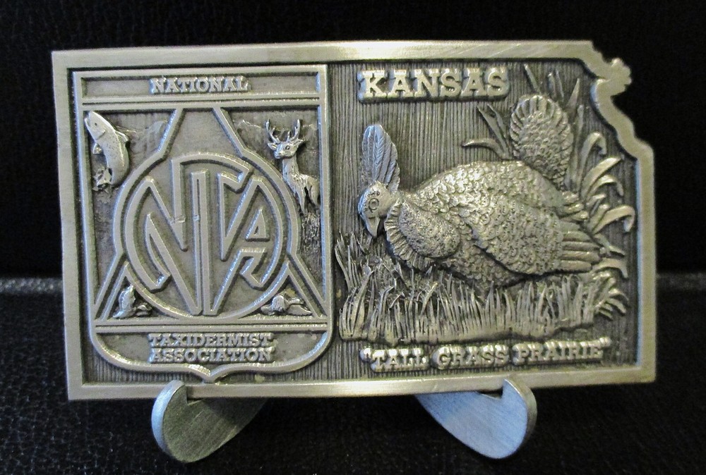 National Taxidermist NTA 11th Convention Show Wichita Kansas Turkey Belt Buckle