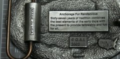 2002 Fur Rondy Rendezvous Belt Buckle Pewter Sleeping Lady Brand New A76