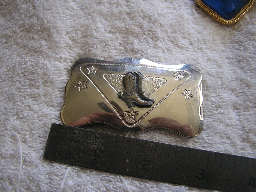 Vintage Chambers Belt Buckle Cowboy Boots Made in USA
