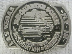 Las Vegas Fly-In R/C Quarter Scale Airplane Belt Buckle 3 1/4&Prime; x 2 1/2&Prime;
