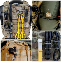 Tactical MOLLE Elastic Molle Ribbon Buckle Outdoor Military Hiking Hunting Tools