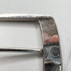 Silver Tone Simple Basic Belt Buckle