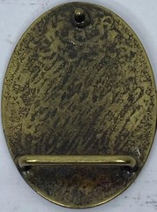 VTG Country Music Enamel Solid Brass Oval Belt Buckle Music