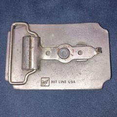 Mens Vintage Hit Line USA « The Bull Shop » Pewter Belt Buckle