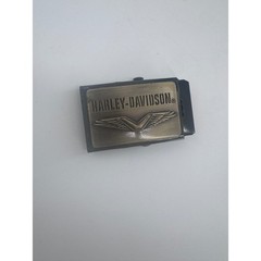Harley-Davidson Belt Buckle Winged Logo Flip Top Clamp Classic Rectangle