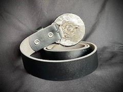 “War Cry: The Iron Martyr” Skull Gothic Ind. Belt Buckle OOAK Darren McNeese