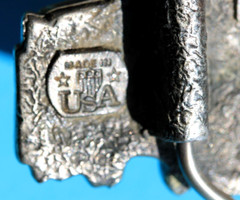 Train Locomotive Belt Buckle The Great American Buckle Co. Chicago 1981