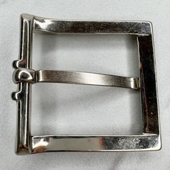 Silver Tone Simple Basic Belt Buckle