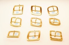 Quality Solid Brass Pin Buckle for Men Women Leathercraft DIY Belt 38/40mm gold