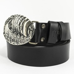 Viking warship Drakkar german silver buckle, Scandinavian Nordic Celtic warrior
